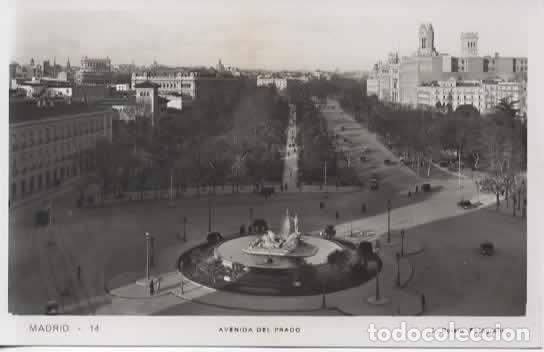Postales: MADRID SIN ESCRIBIR AVENIDA DEL PRADO