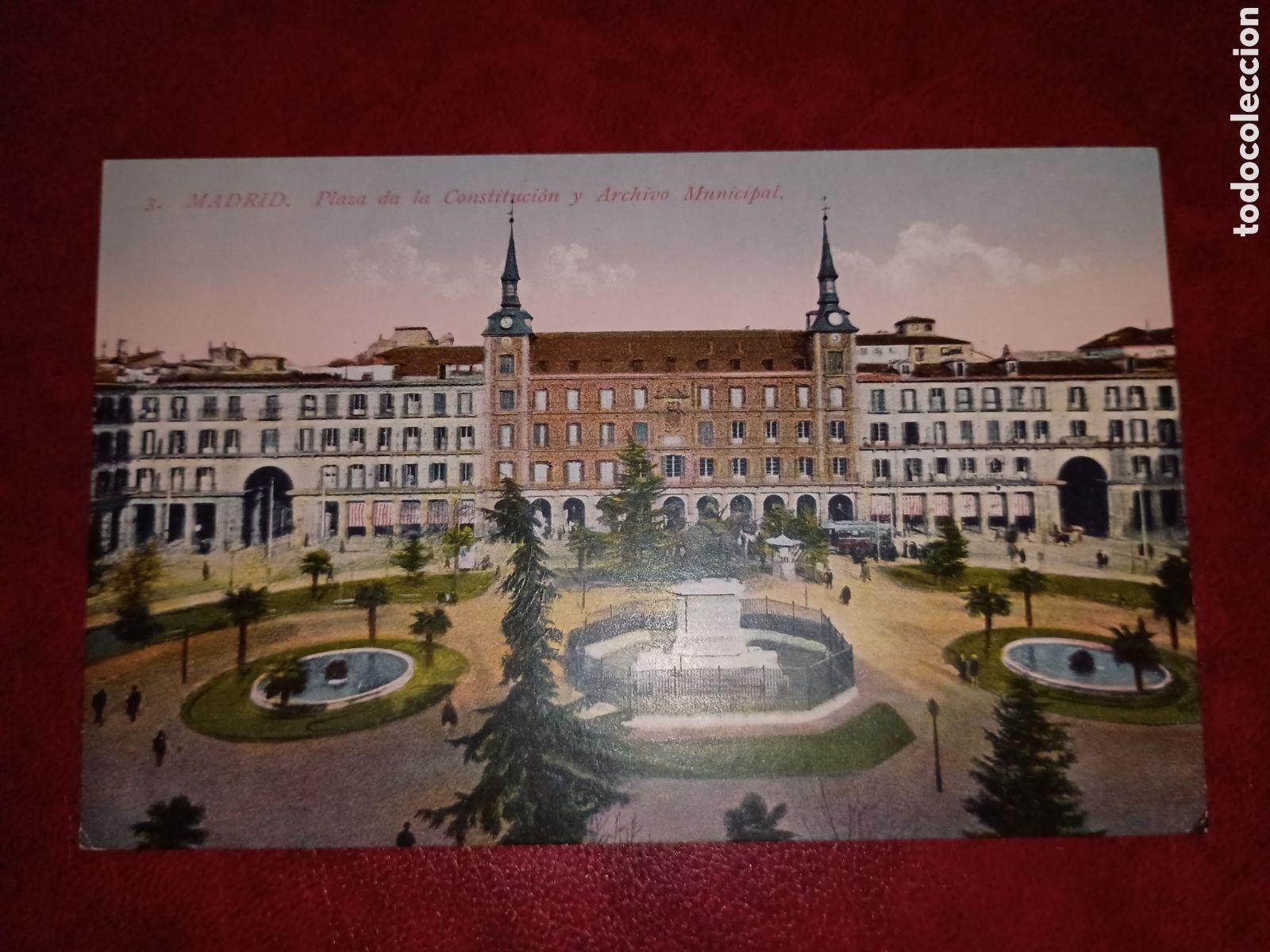 Postales: MADRID - PLAZA DE LA CONSTITUCI&Oacute;N Y ARCHIVO MUNICIPAL