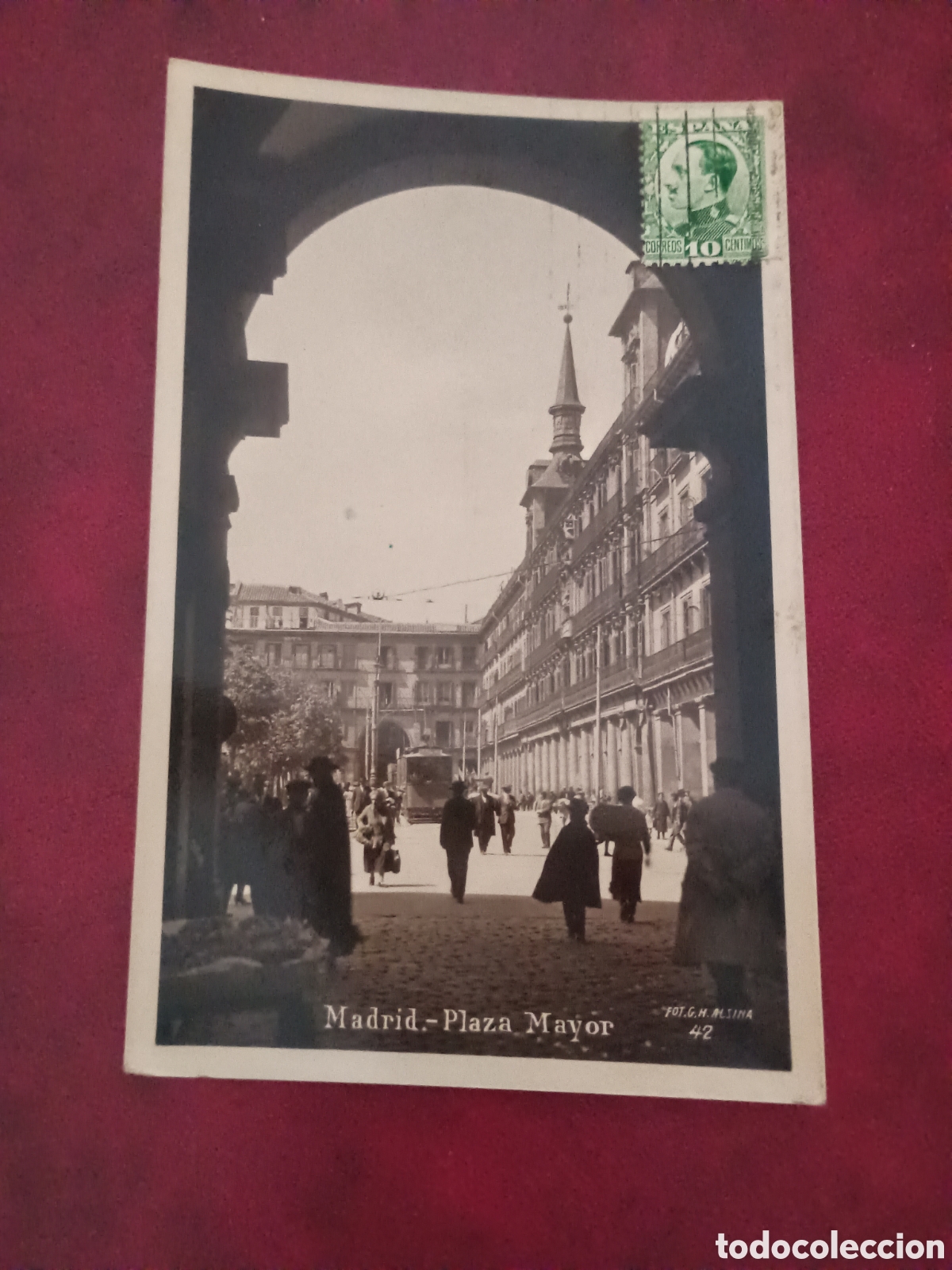 Postales: MADRID - PLAZA MAYOR - FOT. G. H. ALSINA - M&Aacute;RGARA
