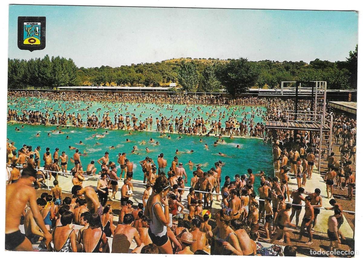 Postales: Postal Madrid. Piscina del Parque Sindical. ref. 7-madrid143