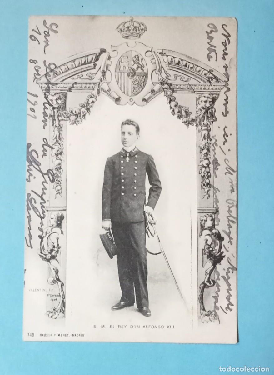 Postales: Postal del rey Alfonso XIII , de hauser y menet