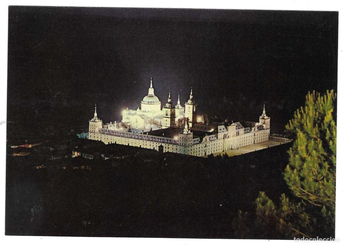 Postales: Postal El Escorial. Madrid. Vista general del Monumento Iluminado. ref. 7-madrid152