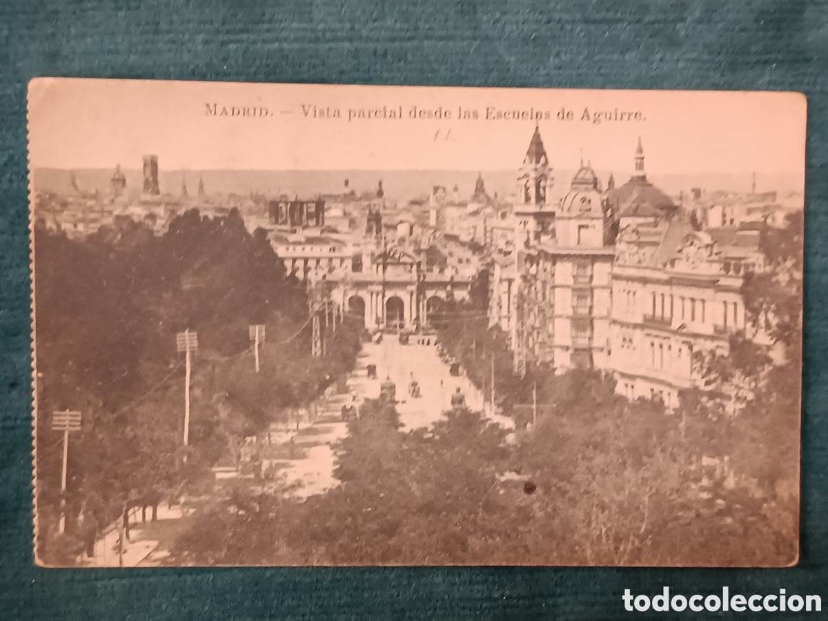 Postales: MADRID. Vista parcial desde las Escuelas de Aguirre