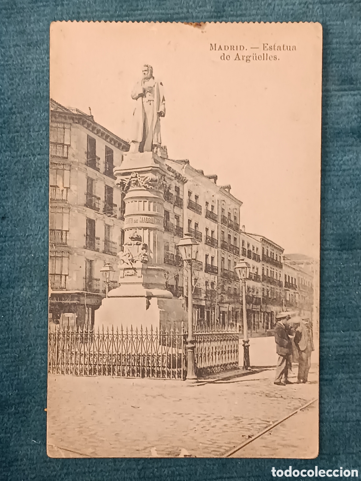 Postales: MADRID. Estatua de Arg&uuml;elles
