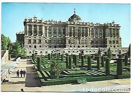 Postales: PALACIO NACIONAL. FACHADA DE LOS JARDINES DE SABATINI.- MADRID