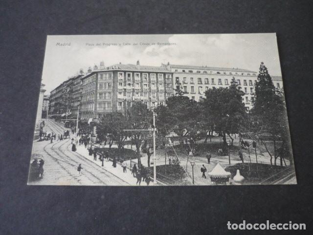Postais: MADRID PLAZA DEL PROGRESO Y CALLE DEL CONDE DE ROMANONES