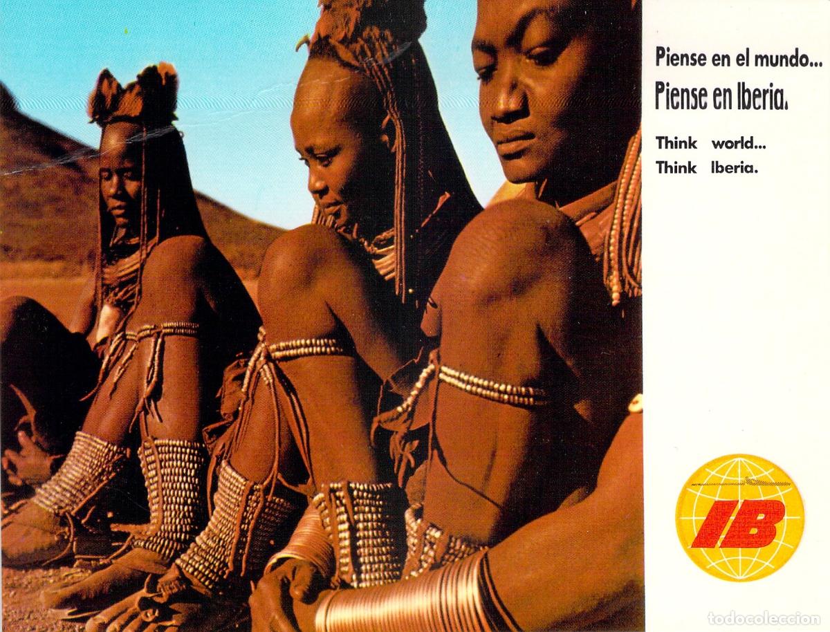 Postales: Postal Publicitaria de Iberia L&iacute;neas A&eacute;reas de Espa&ntilde;a &Aacute;frica