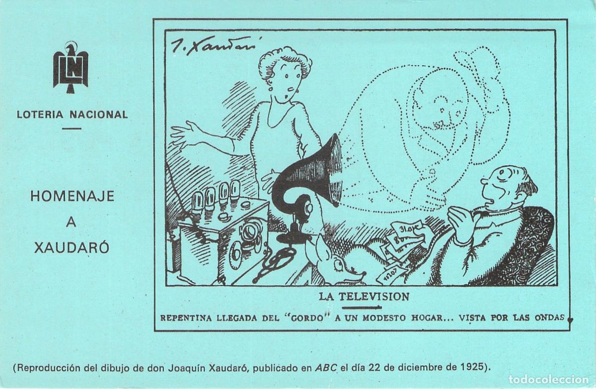 Postales: Postal Homenaje a Xaudar&oacute; Loter&iacute;a Nacional La Televisi&oacute;n