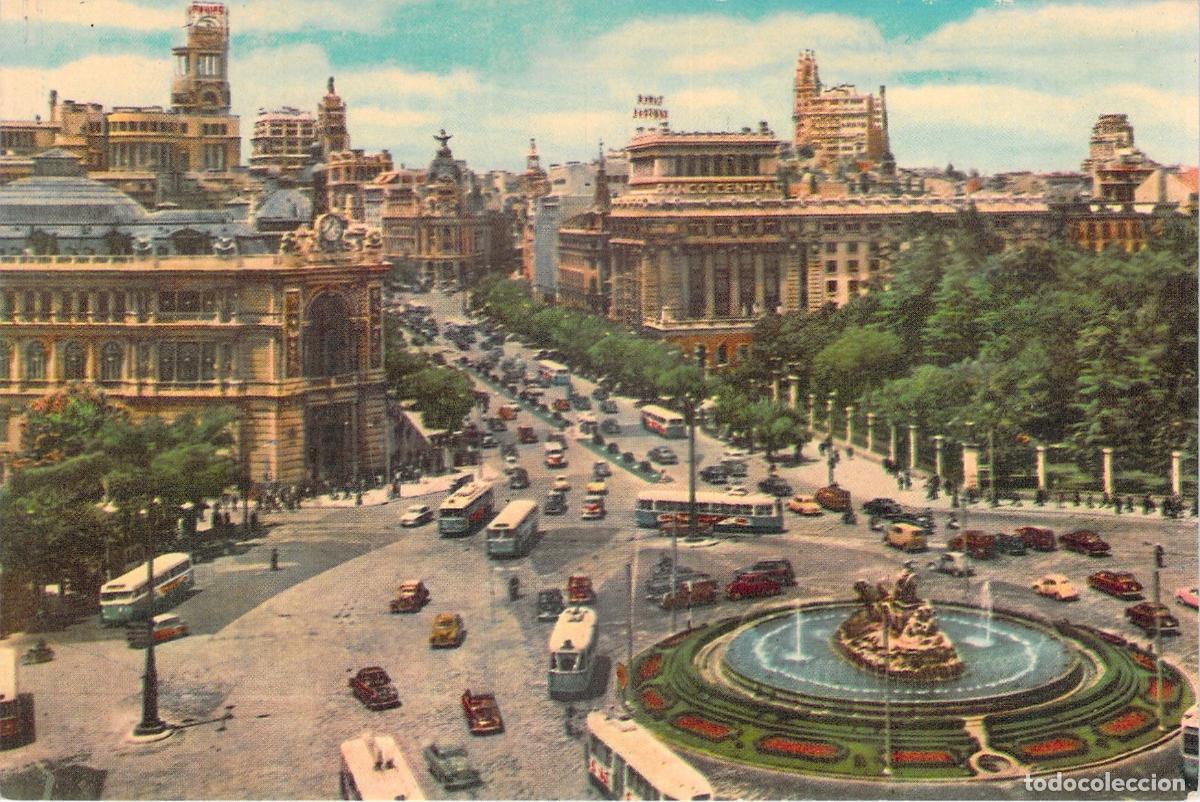 Postales: Tarjeta Postal de Madrid: Calle de Alcal&aacute; desde Cibeles