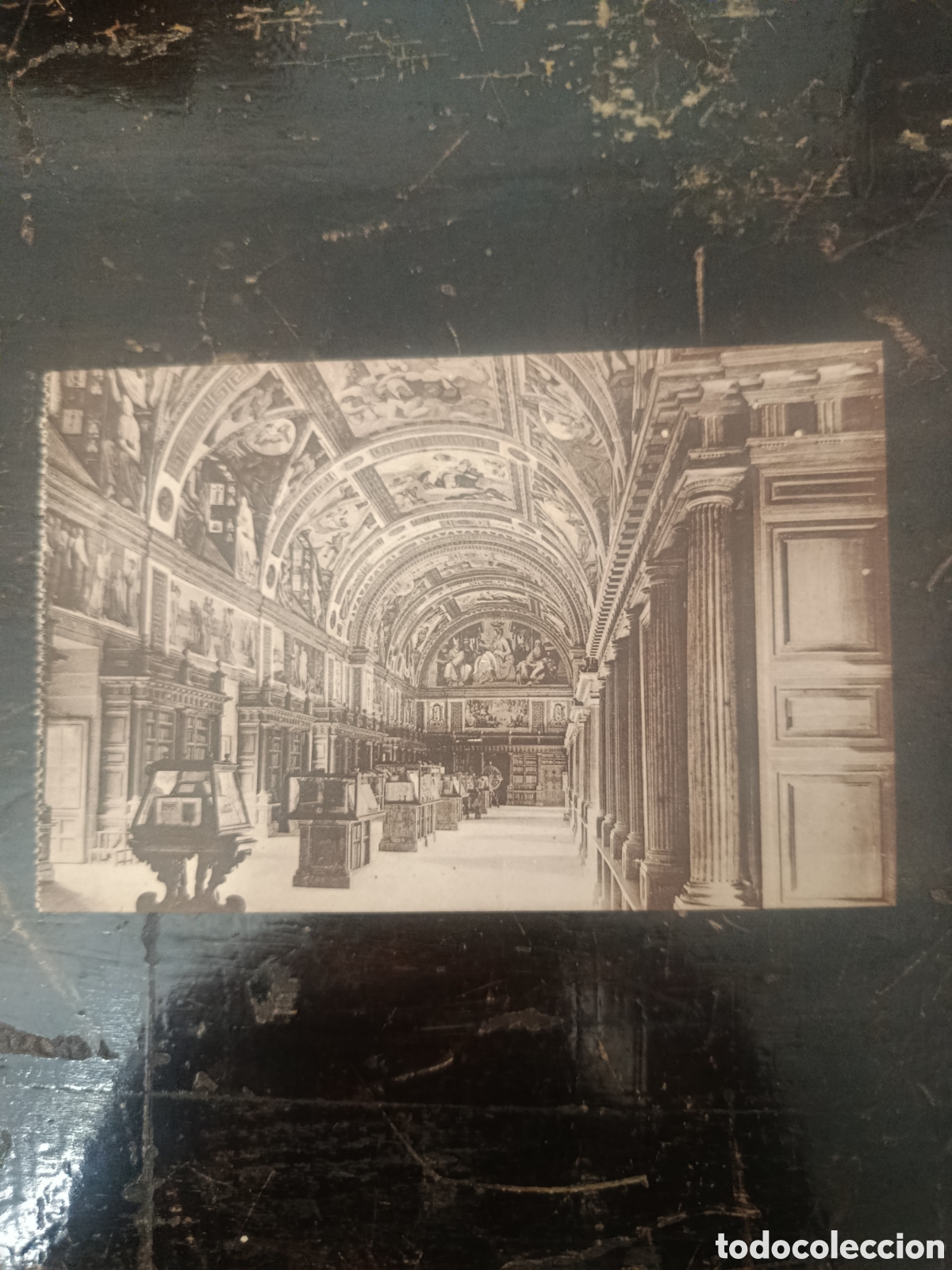 Postales: Postal 11 el escorial la biblioteca