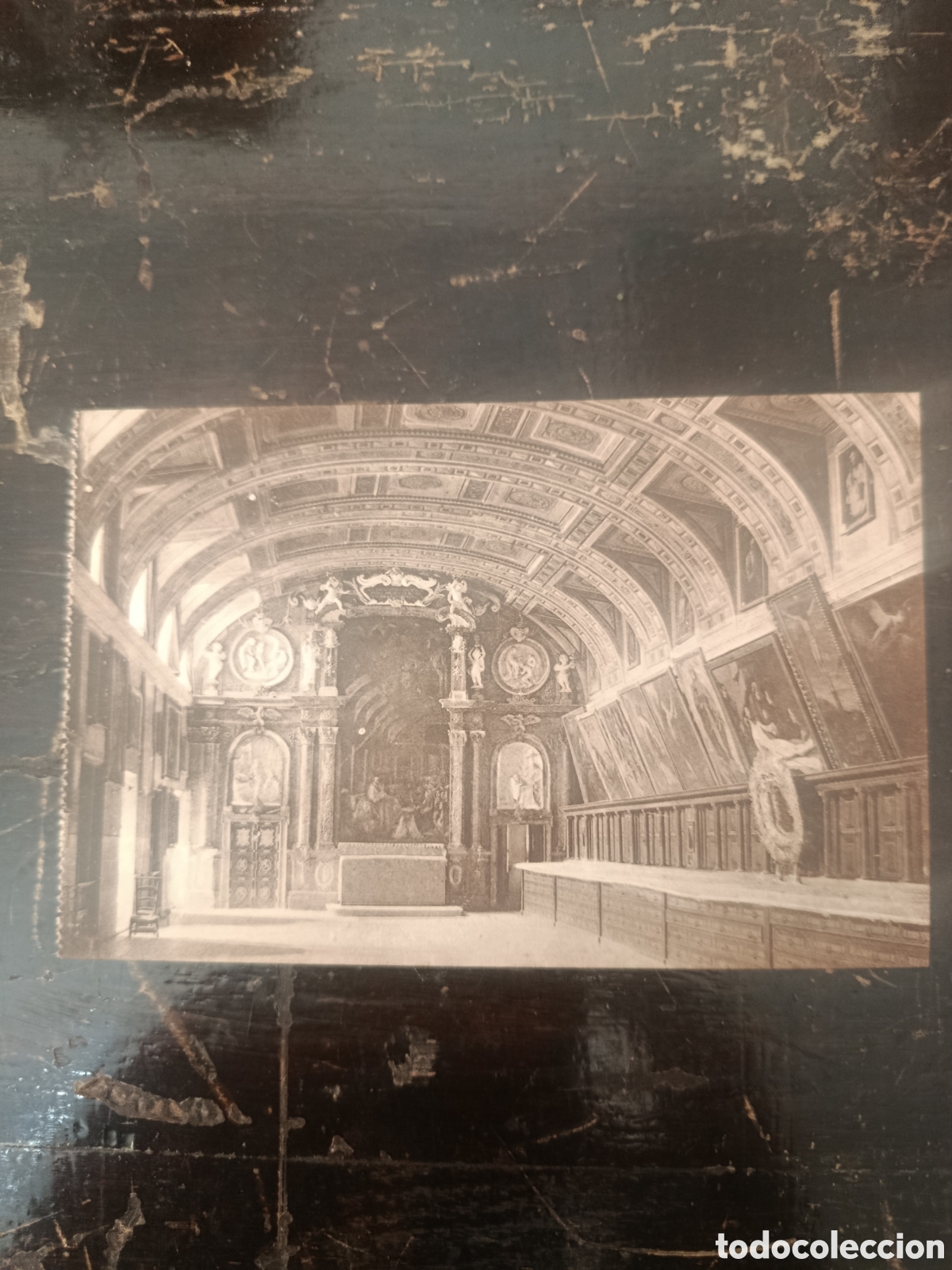 Postales: Postal 10 el escorial la sacristia
