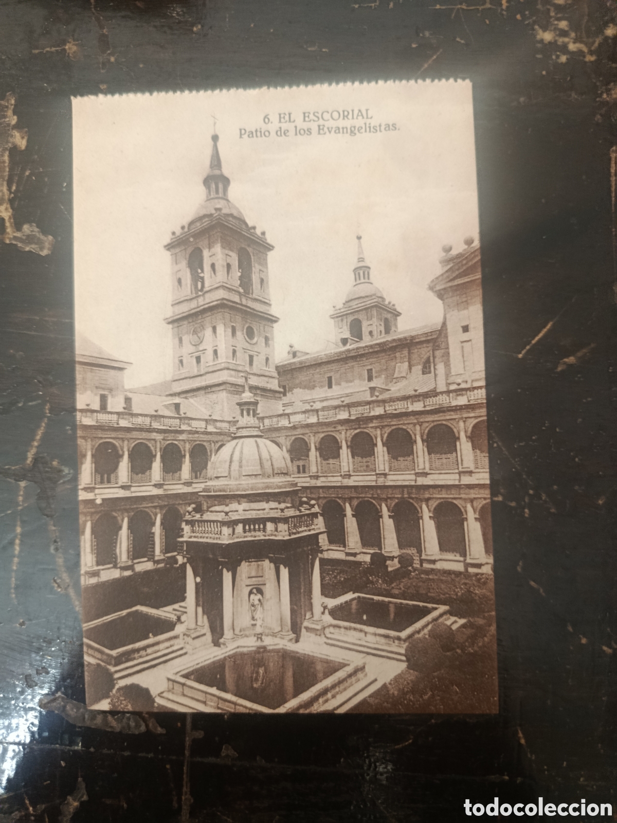 Postales: Postal 6 el escorial patio de los evangelistas