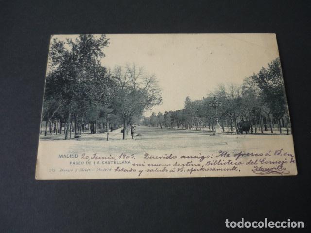 Postais: MADRID PASEO DE LA CASTELLANA HAUSER Y MENET