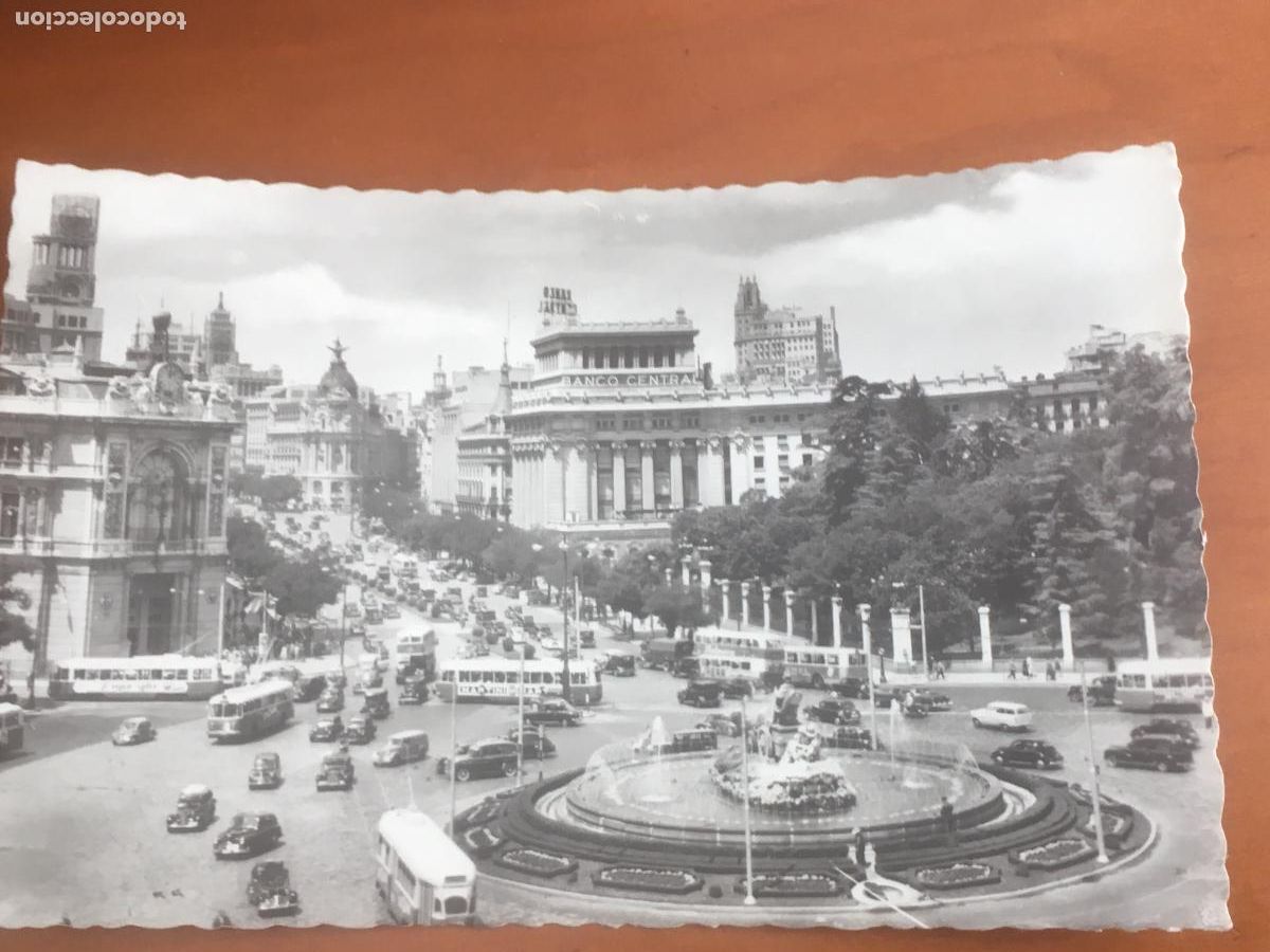 Postales: cibeles y calle de alcala madrid postal original fotografica circulada