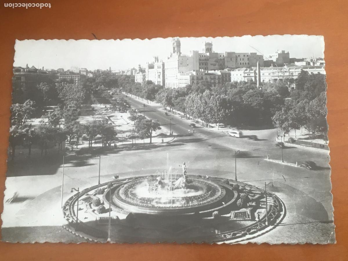 Postales: plaza de canovas del castillo paseo del prado madrid postal original fotografica circulada