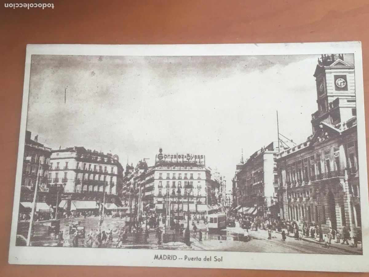 Postales: puerta del sol madrid postal original circulada