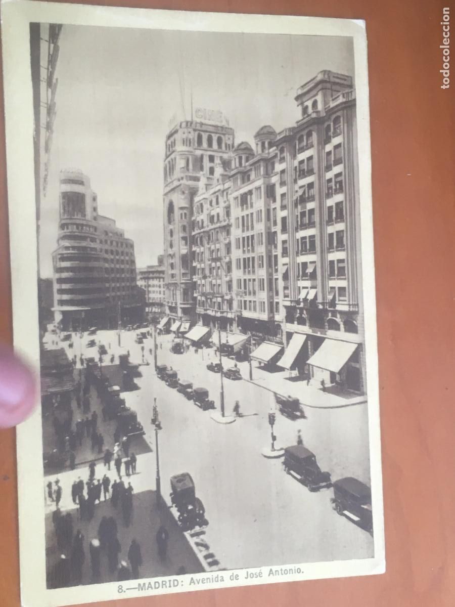 Postales: avenida jose antonio madrid postal original circulada