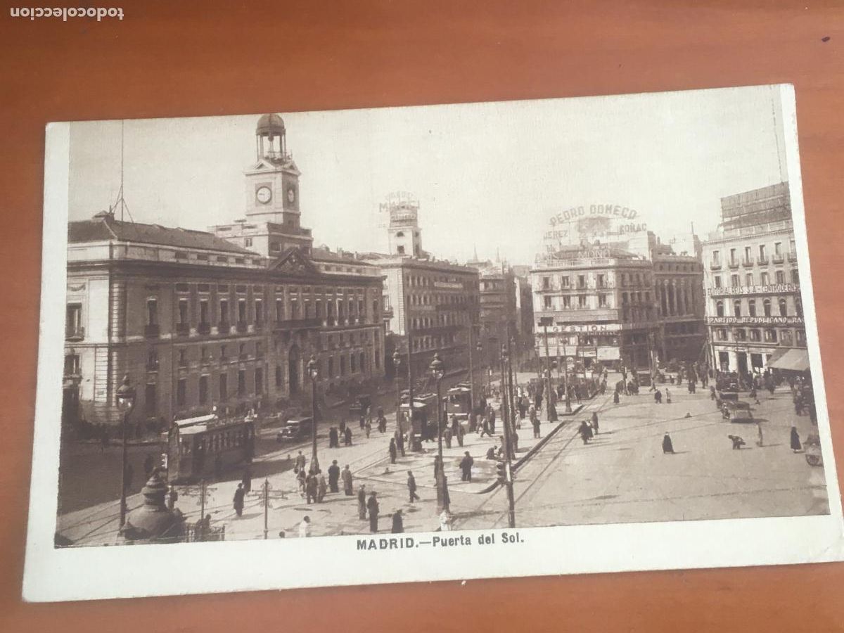 Postales: puerta del sol madrid postal original circulada