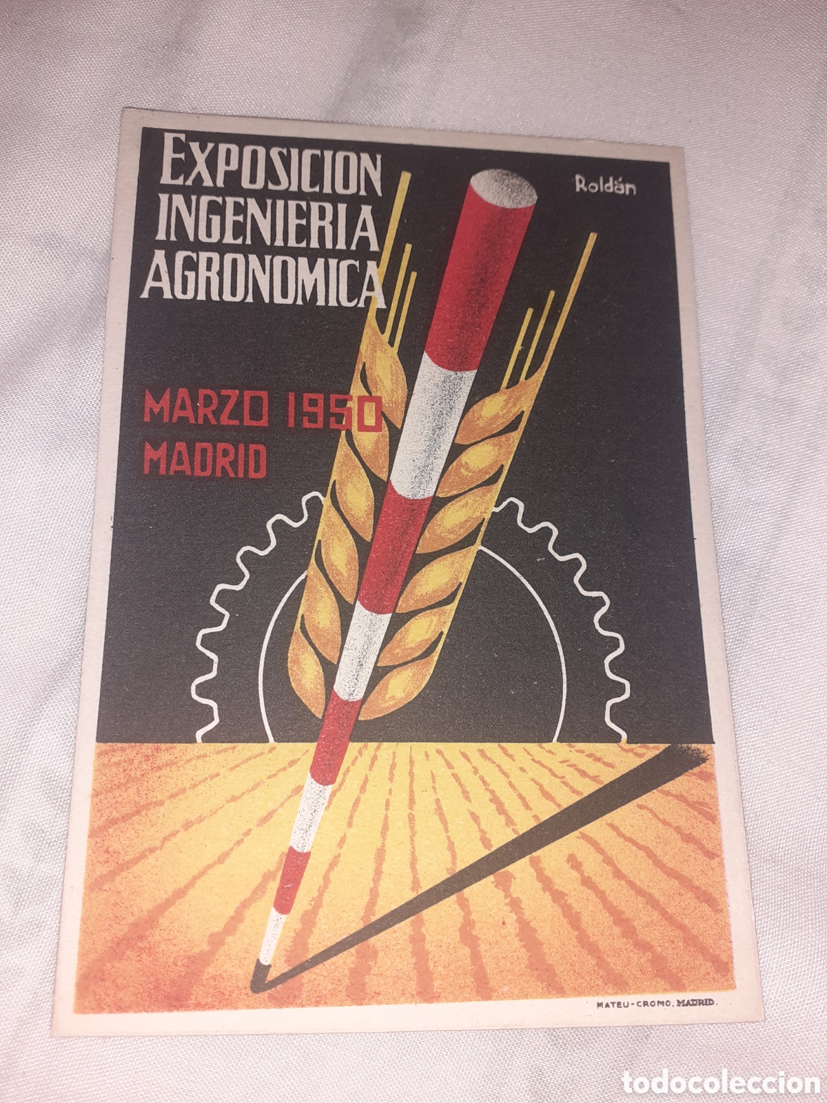 Postales: POSTAL EXPOSICION INGENIERIA AGRONOMICA. MADRID 1950. SIN USAR