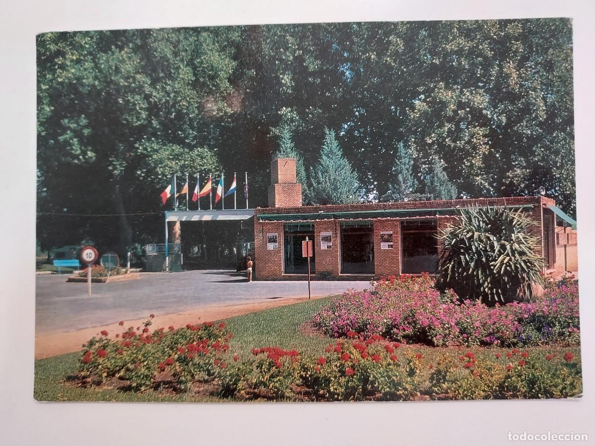 Postales: POSTAL ARANJUEZ CAMPING SOTO DEL CASTILLO PATRIMONIO NACIONAL. 1974. SIN CIRCULAR. MADRID