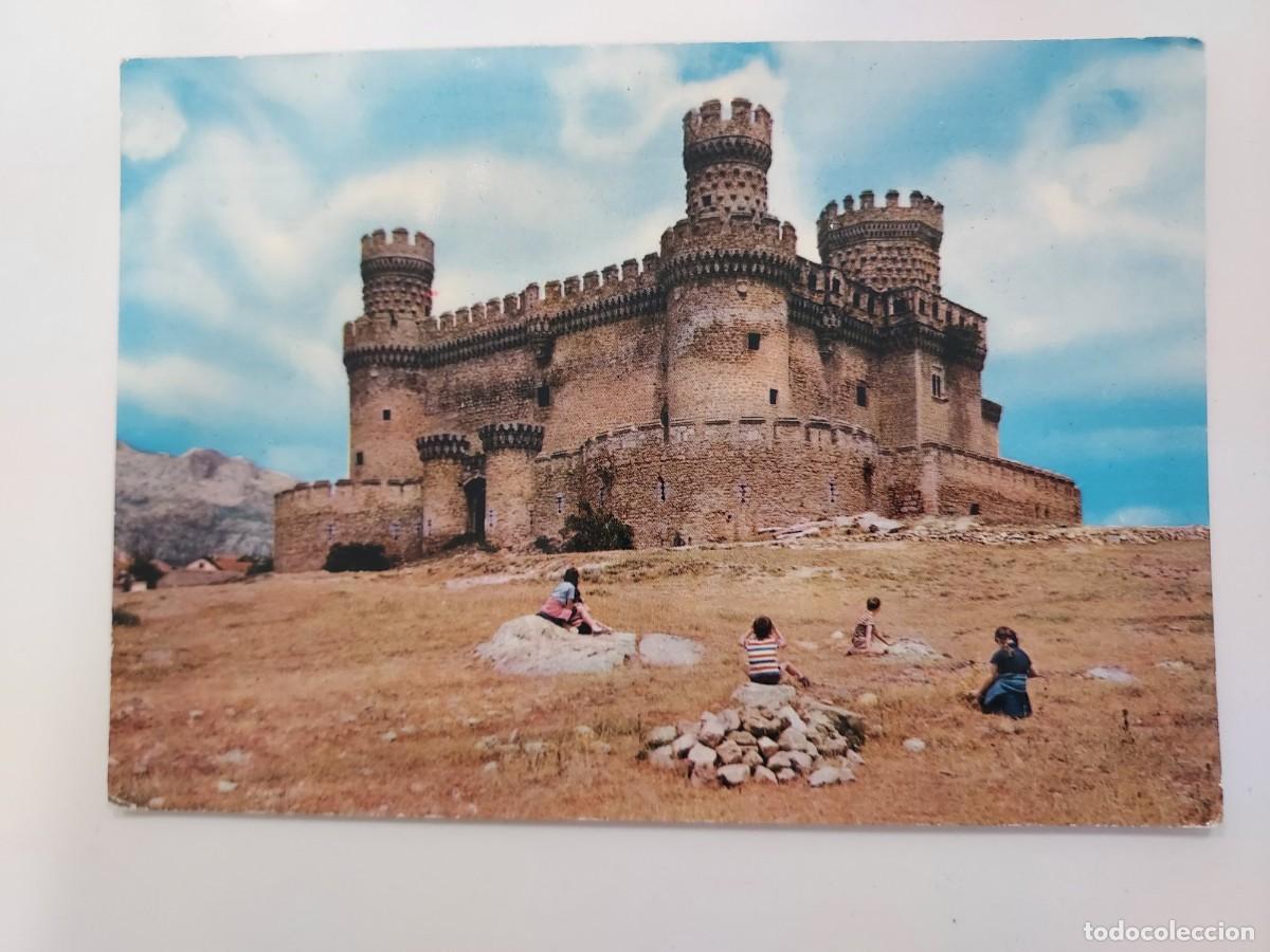 Postales: POSTAL MANZANARES EL REAL CASTILLO. ANIMADA GRUPO NI&Ntilde;OS. 1962. SIN CIRCULAR. MADRID