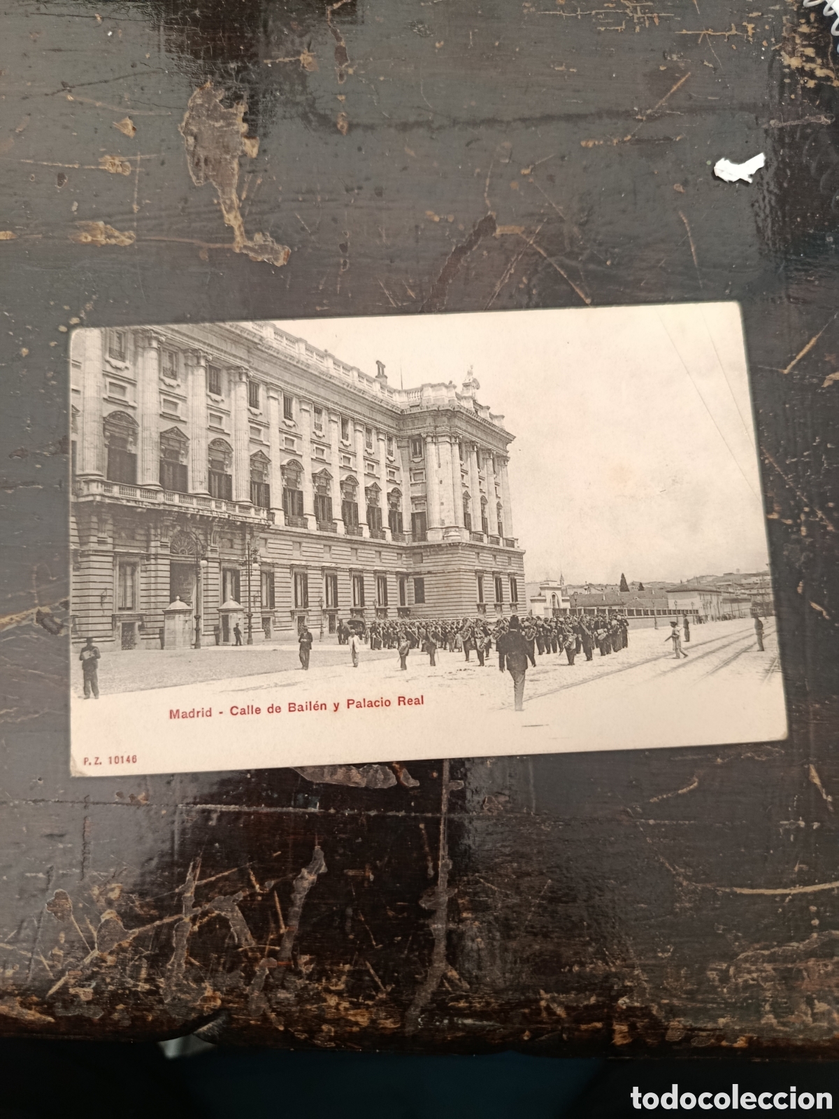 Postales: Postal Madrid calle bailen y palacio real