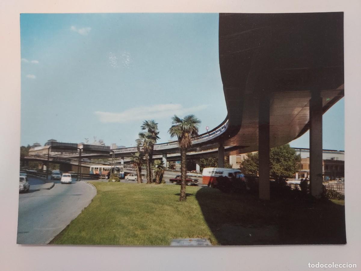 Postales: POSTAL MADRID PLAZA EMPERADOR CARLOS V PASO ELEVADO. SIN CIRCULAR. ATOCHA SCALEXTRIC