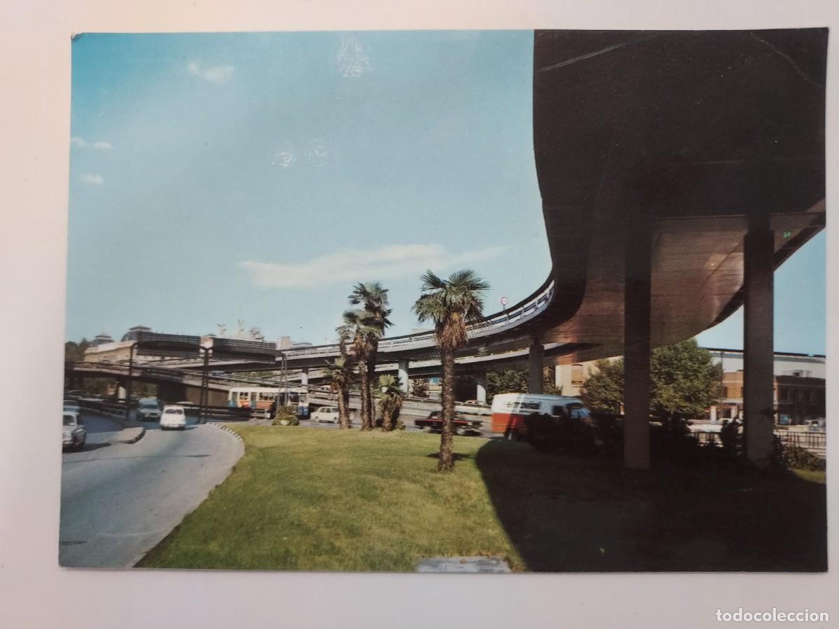Postales: POSTAL MADRID PLAZA EMPERADOR CARLOS V PASO ELEVADO. SIN CIRCULAR. ATOCHA SCALEXTRIC