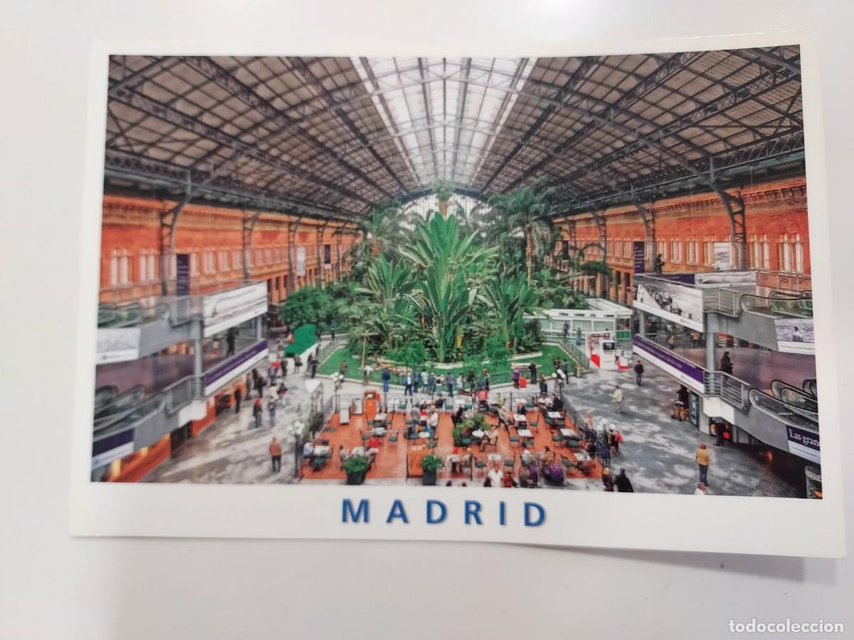 Postales: POSTAL MADRID ESTACION TREN ATOCHA JARDIN INVERNADERO. SIN CIRCULAR. FOTO I&Ntilde;AKI ZURUTUZA. 16X11