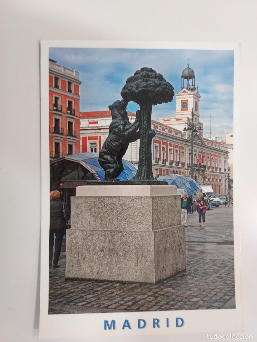 Postales: POSTAL MADRID PUERTA DEL SOL OSO Y MADRO&Ntilde;O. SIN CIRCULAR. I&Ntilde;AKI ZURUTUZA. 16X11