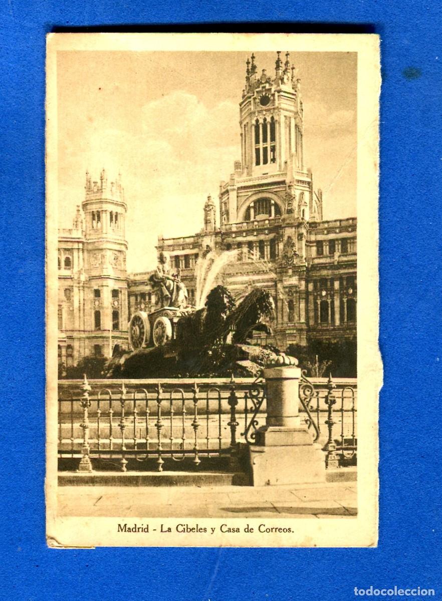Postales: POSTAL SIN CIRCULAR MADRID LA CIBELES Y CASA DE CORREOS SIN EDITORIAL