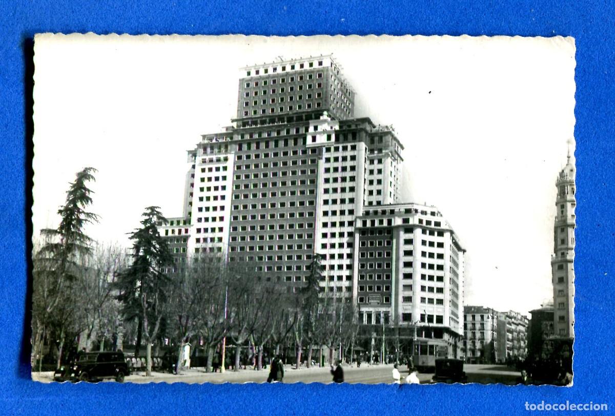 Postais: POSTAL CIRCULADA MADRID 77 EDIFICIO PLAZA ESPA&Ntilde;A SIN EDITORIAL