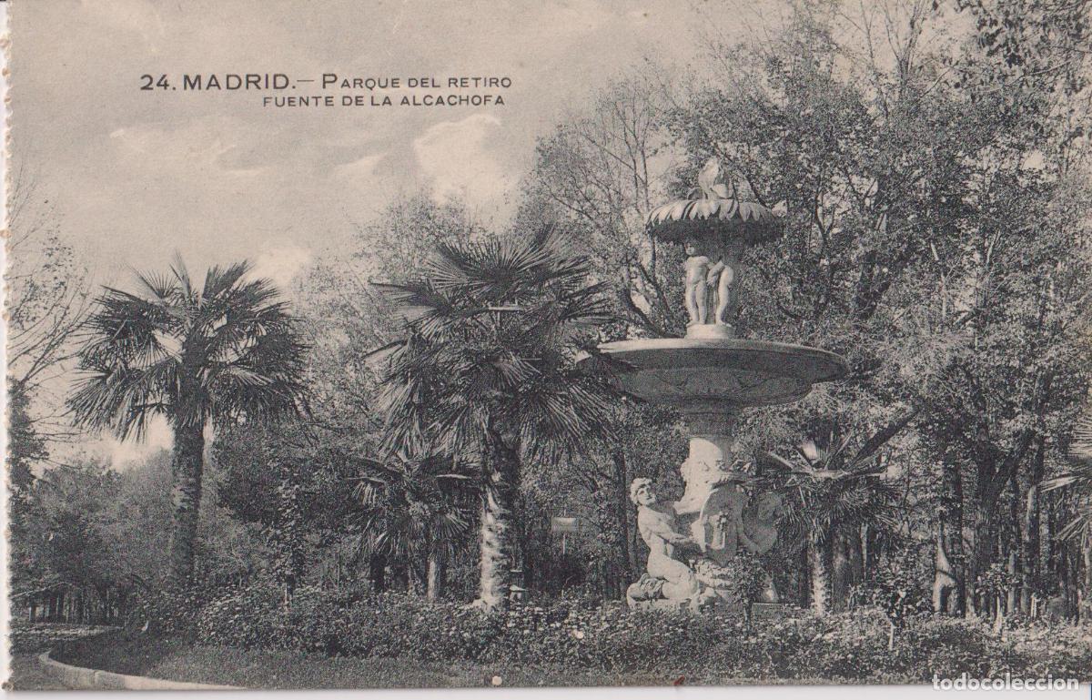 Postales: MADRID, PARQUE DEL RETIRO, FUENTE DE LA ALCACHOFA - GRAFOS 24 - S/C