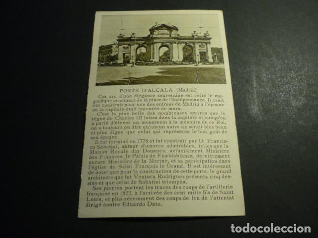 Postais: MADRID PUERTA DE ALCALA POSTAL CON PUBLICIDAD ALMACENES SANTA BARBARA