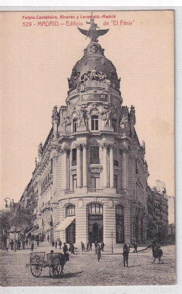 Postcards: 529 Madrid Edificio de El Fenix. Casta&ntilde;eira. Sin circular.