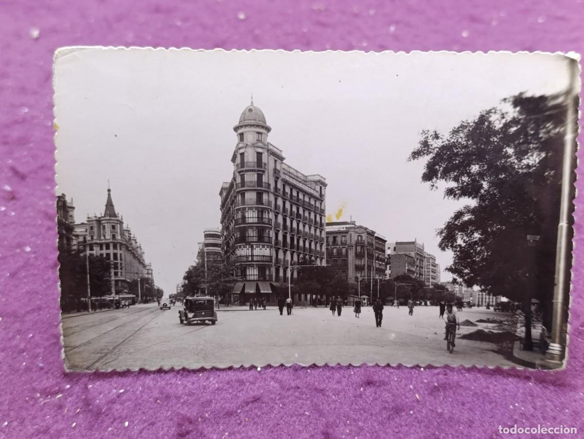 Postales: Antigua Postal en b/n, Madrid, vista parcial de la calle de Alcal&aacute;, Garc&iacute;a Garrabella