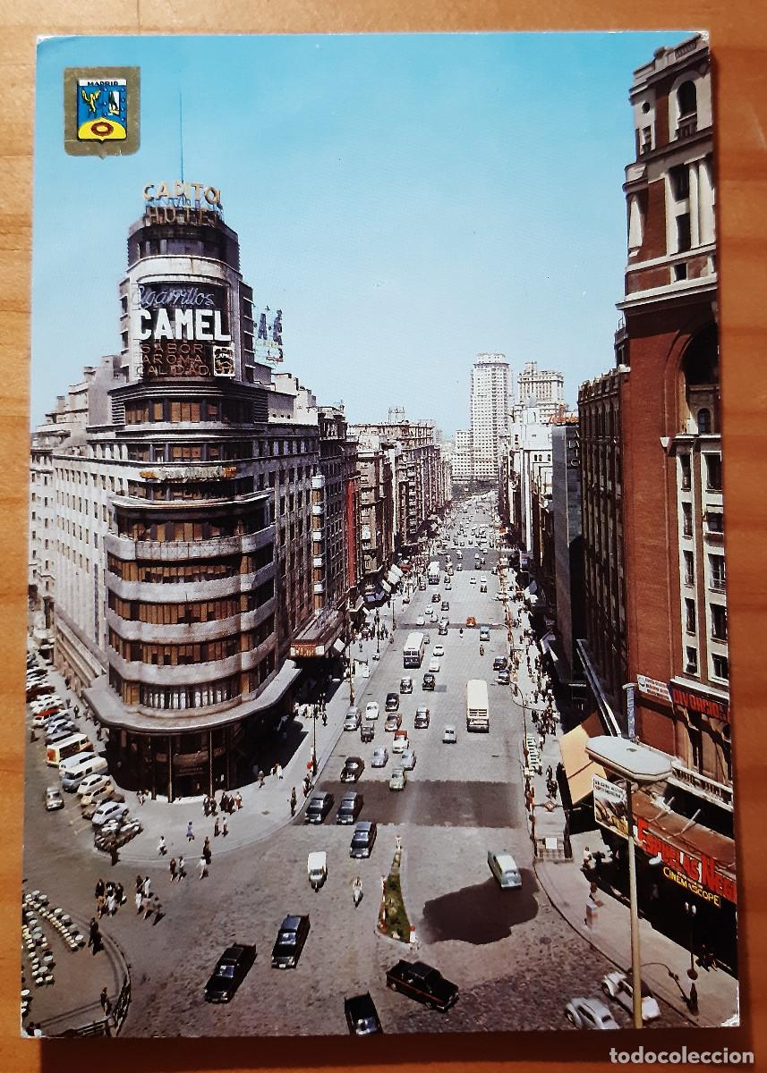 Postales: MADRID - AVENIDA DE JOSE ANTONIO - N&ordm; 63 - SIN CIRCULAR - ESCRITO EN EL DORSO - 10 X 15 CMS.