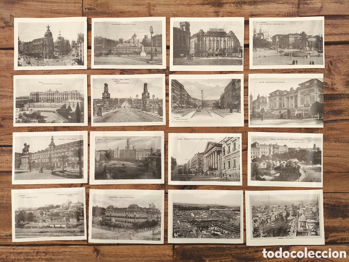 Postales: Lote 29 postales vistas antiguas de Madrid Reproducciones