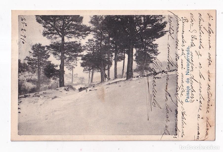 Postales: POSTAL. PAISAJE DE NAVACERRADA. MADRID. CIRCULADA EN 1910