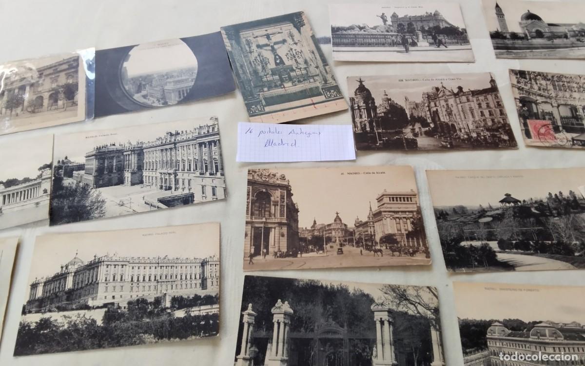Postales: LOTE DE 16 POSTALES ANTIGUAS DE MADRID , BLANCO Y NEGRO VER FOTOS