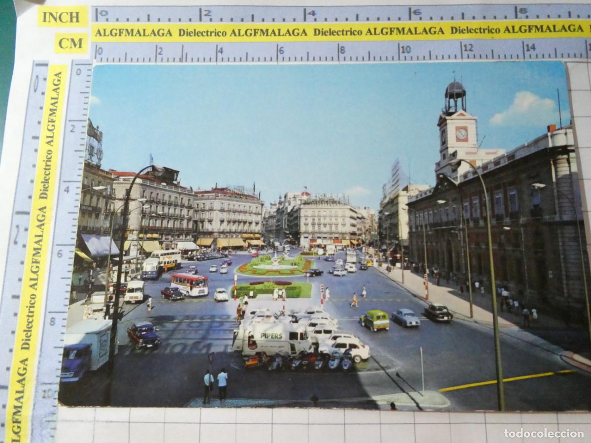 Postales: POSTAL DE MADRID. A&Ntilde;O 1967. PUERTA DEL SOL. COCHES AUTOBUSES 76 GALLEGOS. 720
