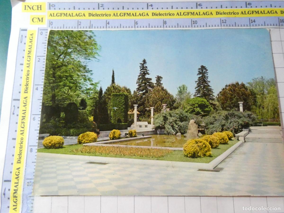 Postales: POSTAL DE MADRID. A&Ntilde;O 1965. PARQUE DEL RETIRO JARDINES DE DON CECILIO RODR&Iacute;GUEZ 2053 UDE. 726