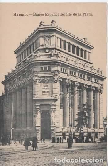 Postales: MADRID SIN ESCRIBIR BANCO ESPA&Ntilde;OL DEL RIO DE LA PLATA