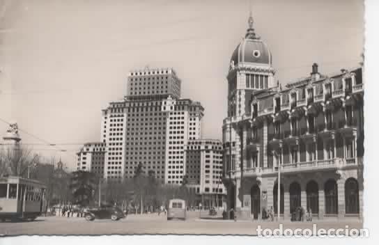 Postales: MADRID ESCRITA PLAZA DE ESPA&Ntilde;A