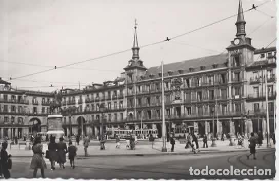 Postales: MADRID ESCRITA PLAZA MAYOR