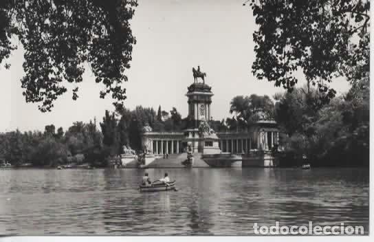 Postales: MADRID ESCRITA ESTANQUE DEL RETIRO