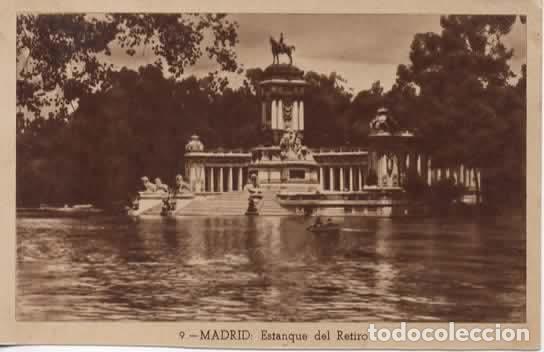 Postales: MADRID SIN ESCRIBIR ESTANQUE DEL RETIRO