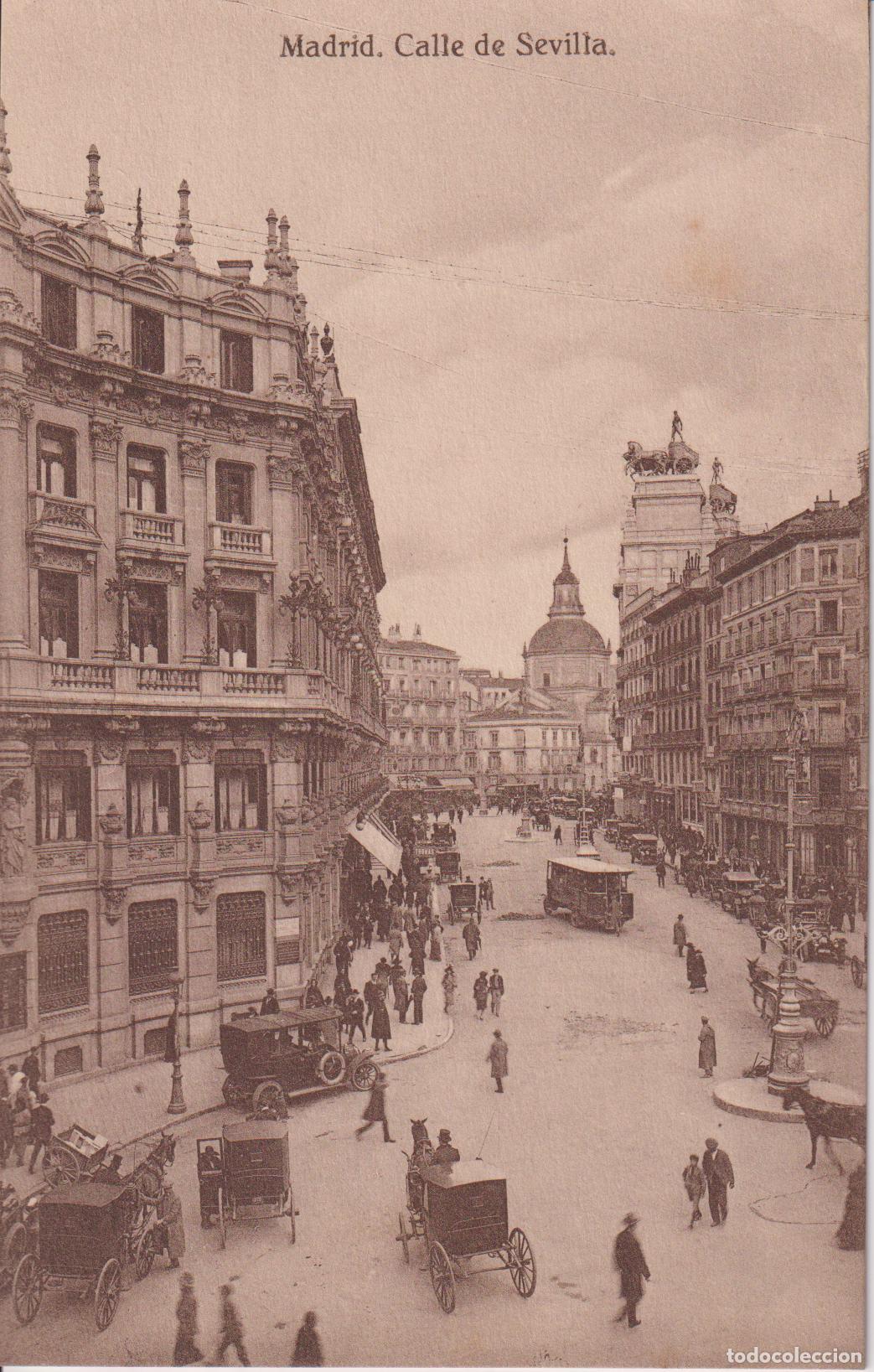 Postales: MADRID, CALLE DE SEVILLA &ndash; EDICI&Oacute;N GRANDES ALMACENES &ndash; S/C