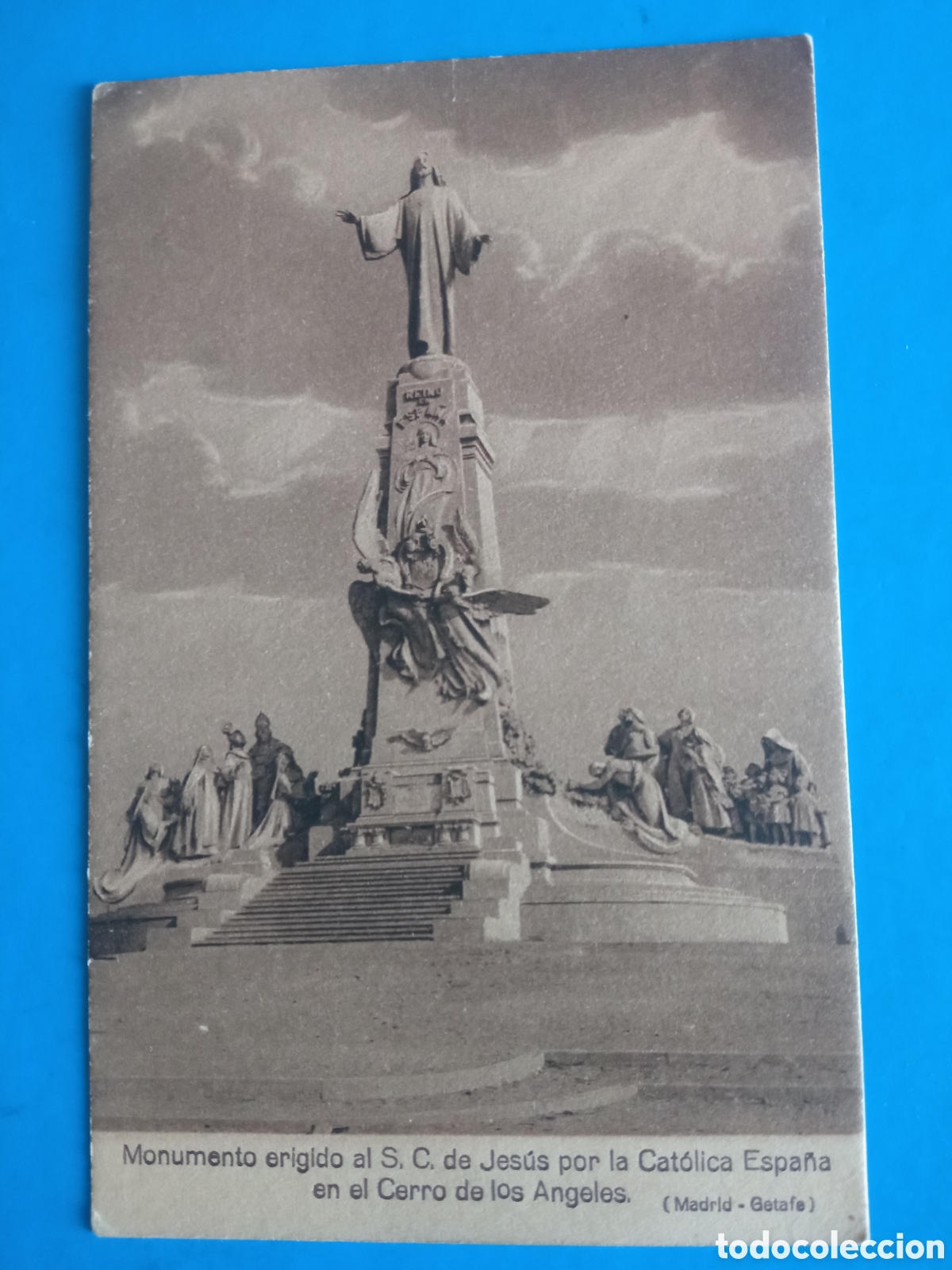Postales: Antigua postal fotogr&aacute;fica, Cerro de los &Aacute;ngeles, Getafe