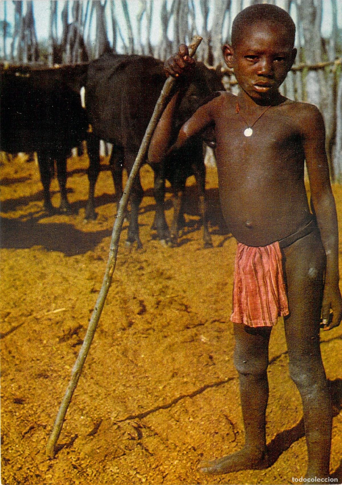 Postales: Postal de ni&ntilde;o Kwa&ntilde;ama en &Aacute;frica